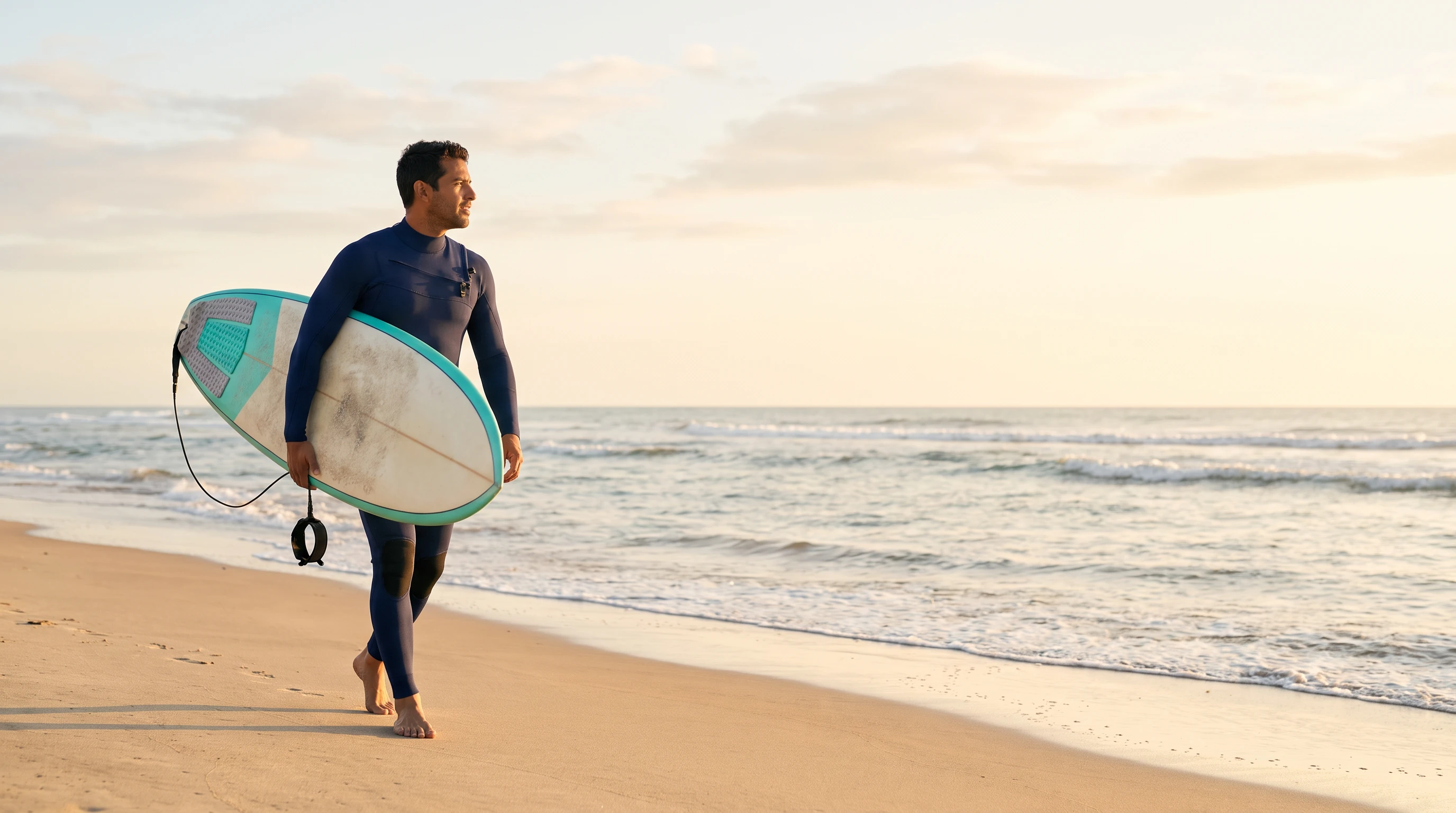 Man surfing, representing an active lifestyle without glasses